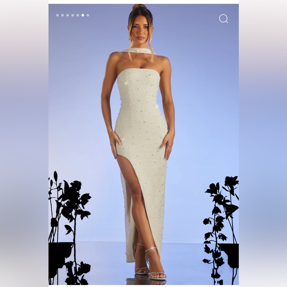 Oh Polly BELGRAVIA Dress w Pearl Embellishments